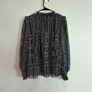 Olivateous sheer blouse